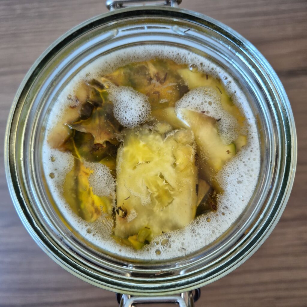 Tepache, boisson fermentée à l'ananas, 36 à 48 heures