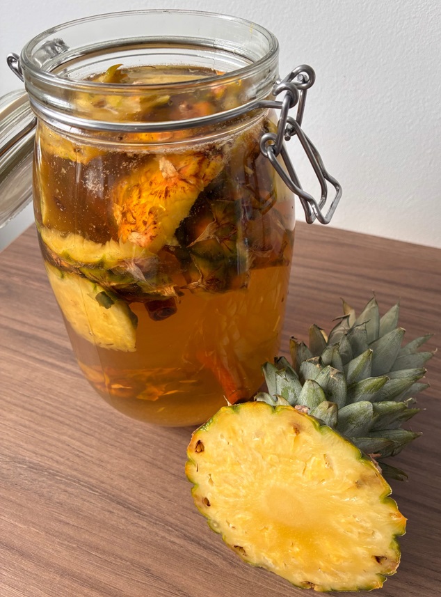 Tepache fermentation maison à l'ananas